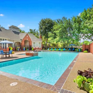 Pool with beautiful landscaping
